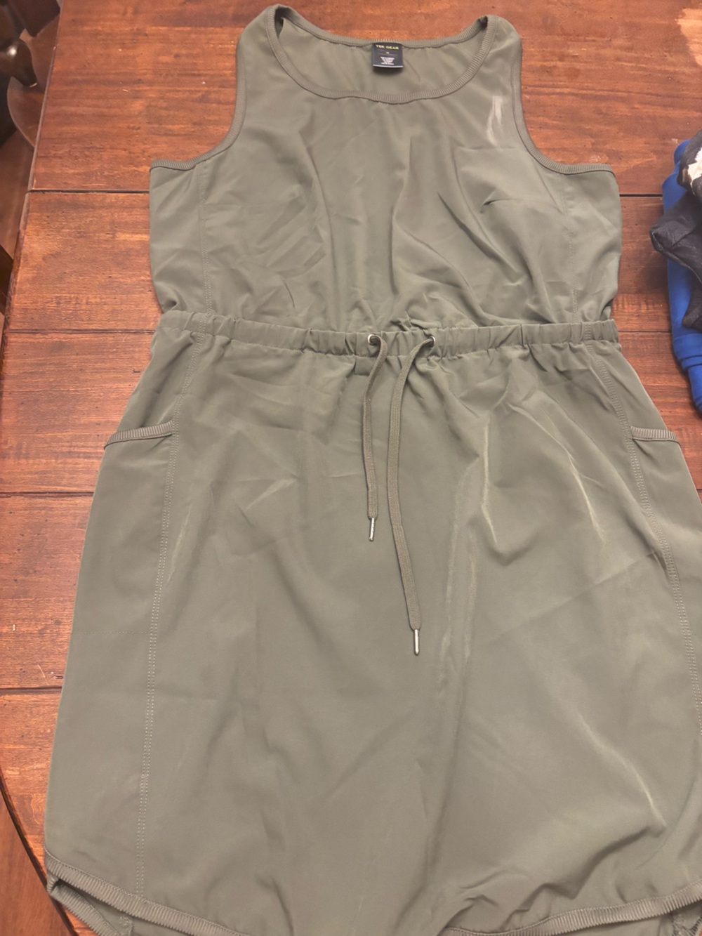 Women’s Olive Green Drawstring Dress